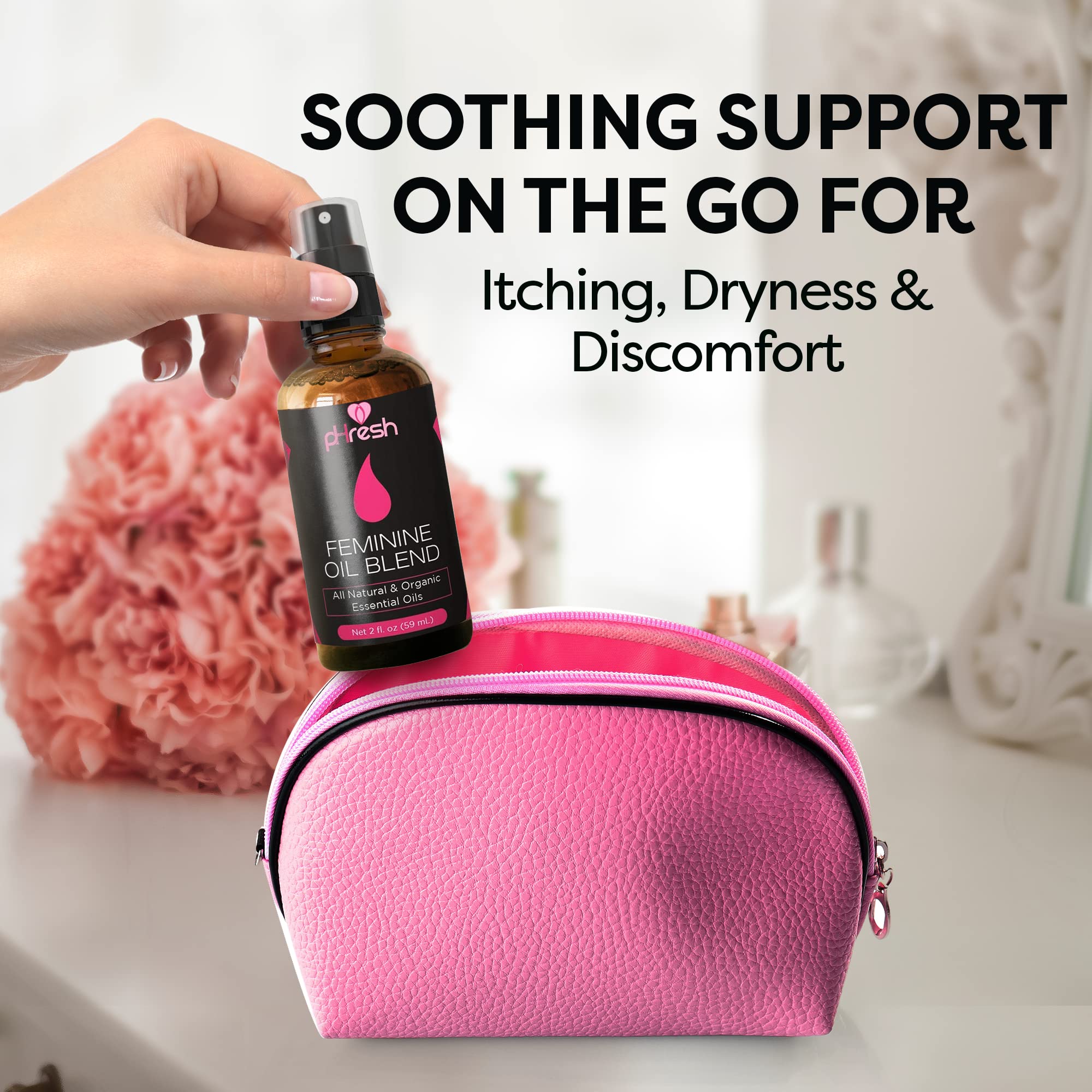 ACE NUTRITION 3 Pack - Boric Acid Suppositories & All Natural Feminine Spray and pH Test Strips